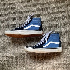Women's Sk8 Hi Top Vans Size 8